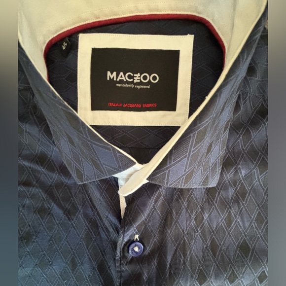 Maceoo- Italian Jacquard Button up- Large-‎ 100% cotton- Like new!!! - Picture 3 of 7